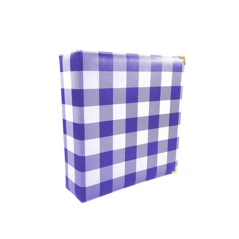 Подгонянное печатное кольцо binder школьные принадлежности кожаная папка с металлическими углами