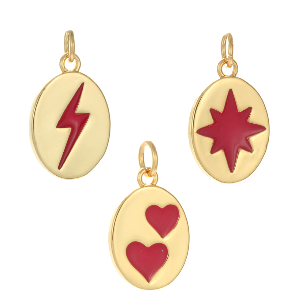 High Quality jewelry making supplies boho jewelry bail Jewelry Findings & Components brass heart