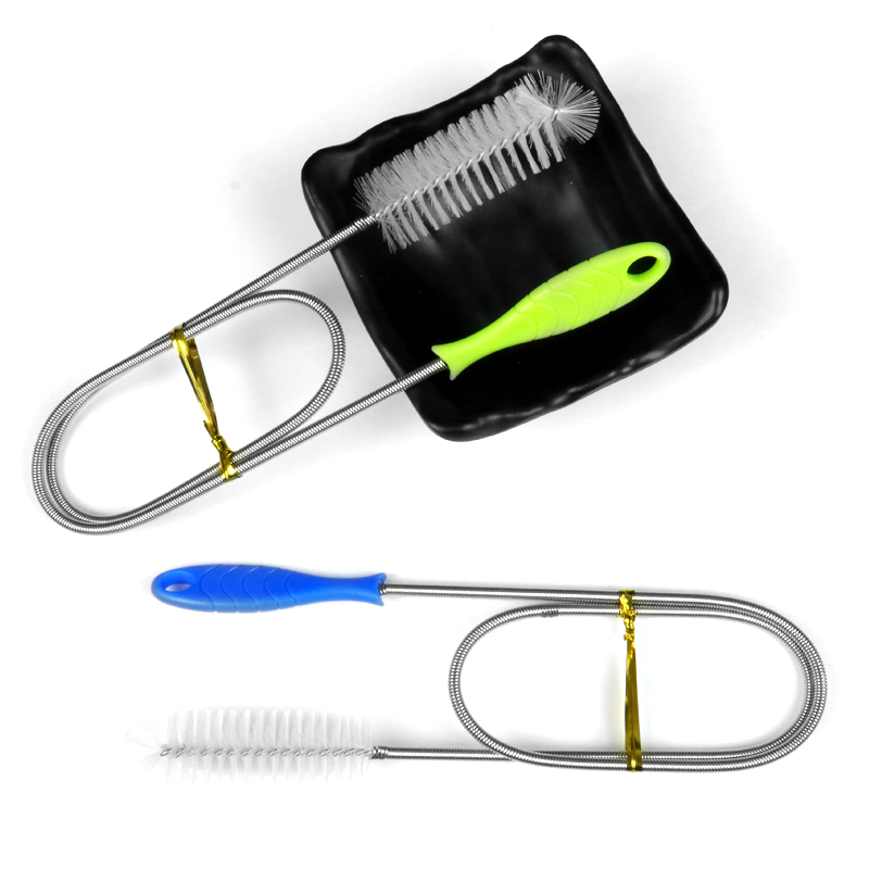 Flexible Shower Drain Cleaning Brush Nylon Stainless Steel Cleaning Brush Cpap Tube Pipe Cleaning Brush