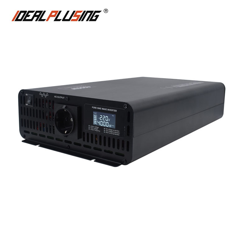 ЖК-дисплеем постоянного тока 12v 24v 36v 48В 60В 72В 84v дo ac 100v 110v 120v 220v 230v 240v 4000 Вт Чистая синусоида Инвертор