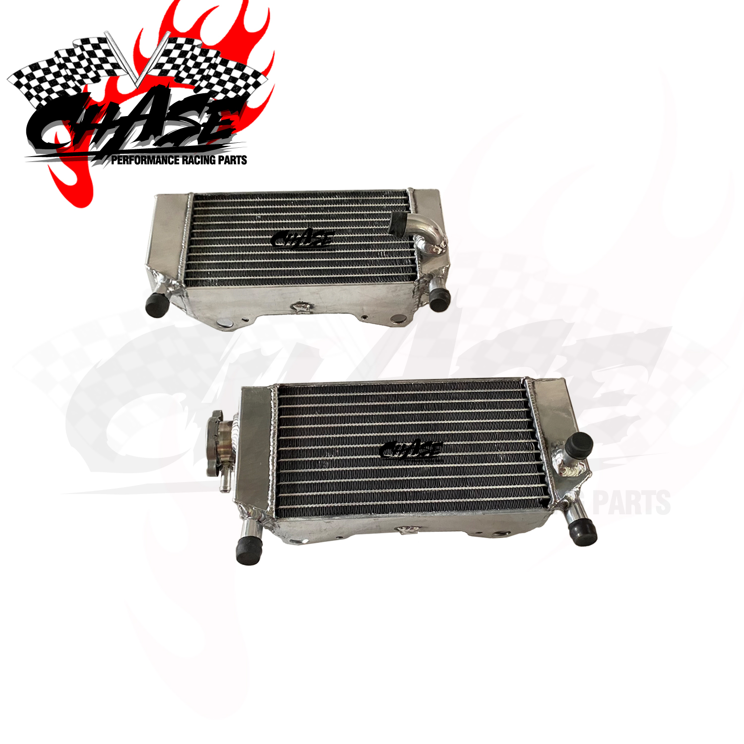 Полностью алюминиевый радиатор для мотоцикла HONDA CRF250R CRF250X 2004-2009, правая и левая стороны, 1 комплект, гоночные охлаждающие детали