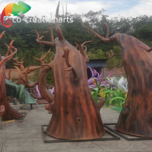 Theme park festival outdoor decoration 3D real size simulation tree model