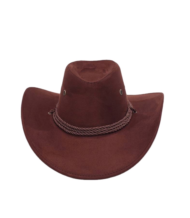 2020 Dark Blue Handmade Felt Wool Cowboy Type Hat, Multicolor Fedora Imitations Leather Cowboy Hat In Good Quality