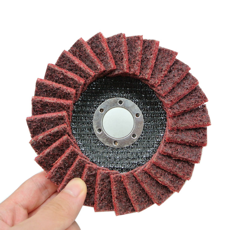 SONGQI 4-1/2" * 7/8"  115*22mm Abrasives Surface Conditioning Grinding Wheel Non-woven Flap Disc for Stainless Steel