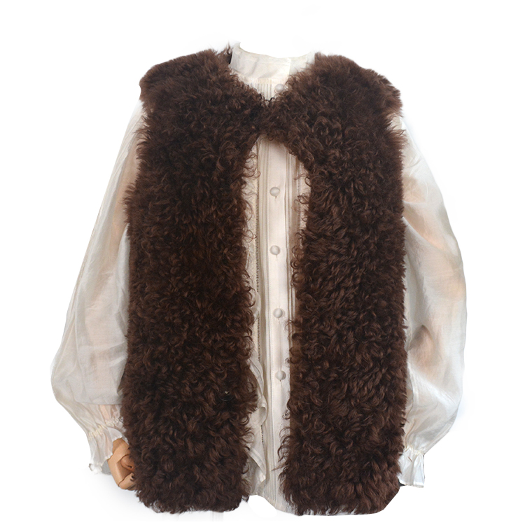 Promotional Top Quality High Fashion Rabbit Fur Vest Genuine Fur Sheep Winter Women Fur Vest