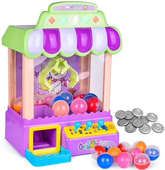 Забавные маленькие игрушки-конфеты, мини-машина-коготь, игрушка с подсветкой и звуком, электронная игрушка-коготь, машина для захвата конфет