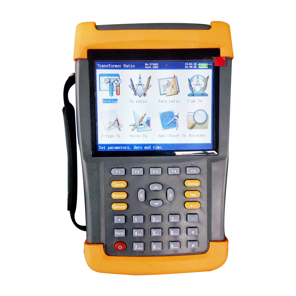 GFUVE T-203H High Speed Three Phase Automatic Handheld Transformer Turns Ratio Meter