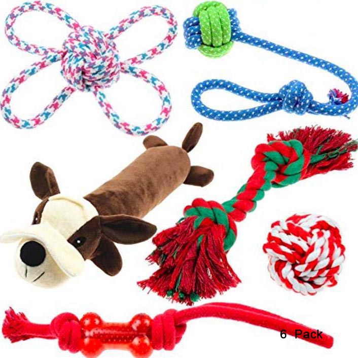 dog toy Durable cotton Dog Rope Toy teething set Pet Dog Toy Set