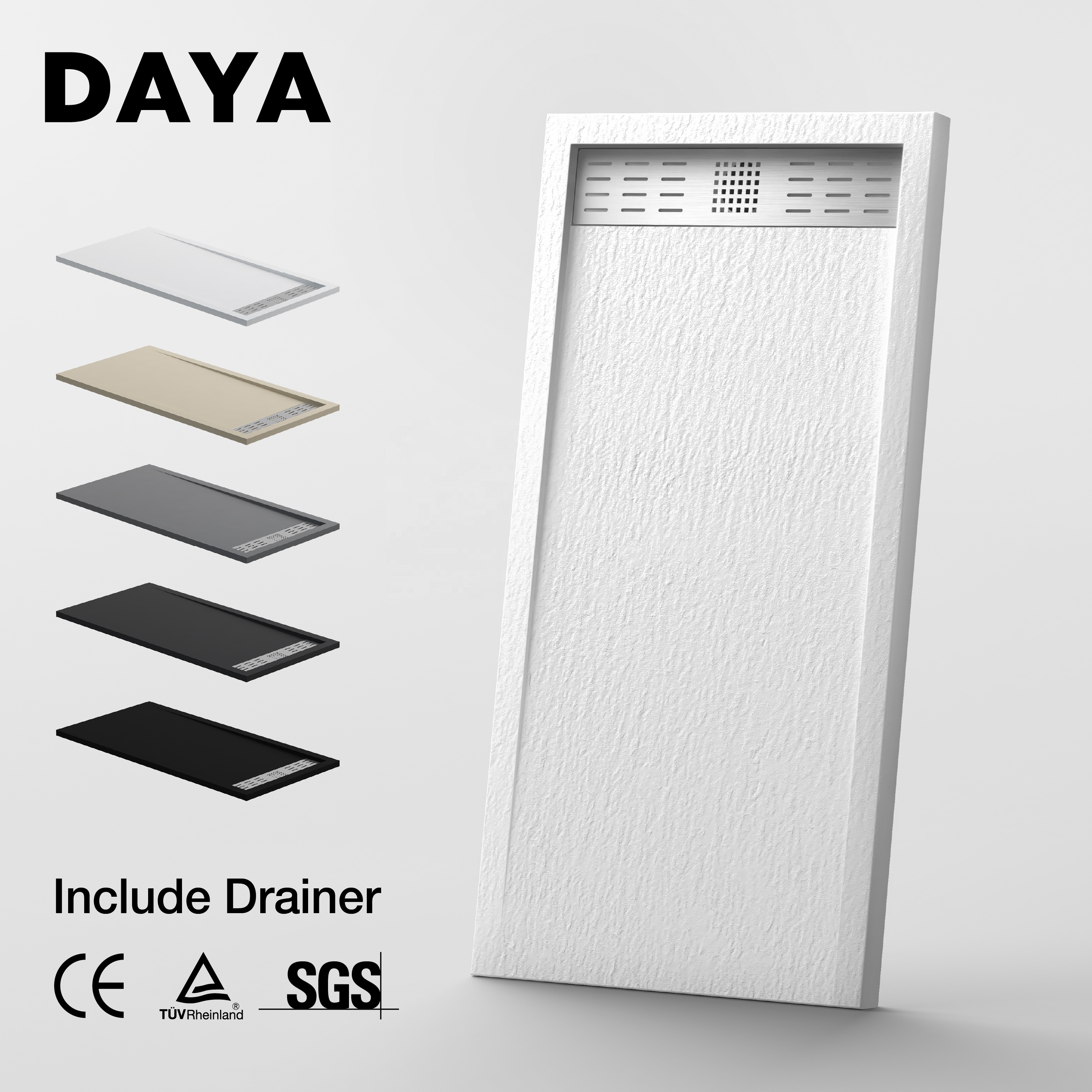 1000*800mm Resin Floor Pan Shower Tray for Sale Shower Base