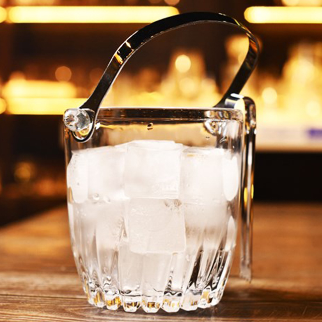 factory produce 900ml Round ice bucket & glass beer bucket With a handle
