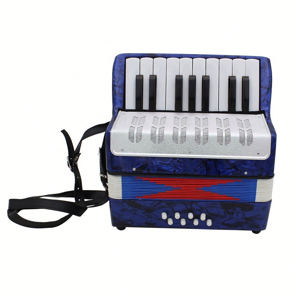 OA Pay 17 Keys 8 Bass Keyboard Accordion ABS Kids Musical Instument Toy Gift ODM OEM