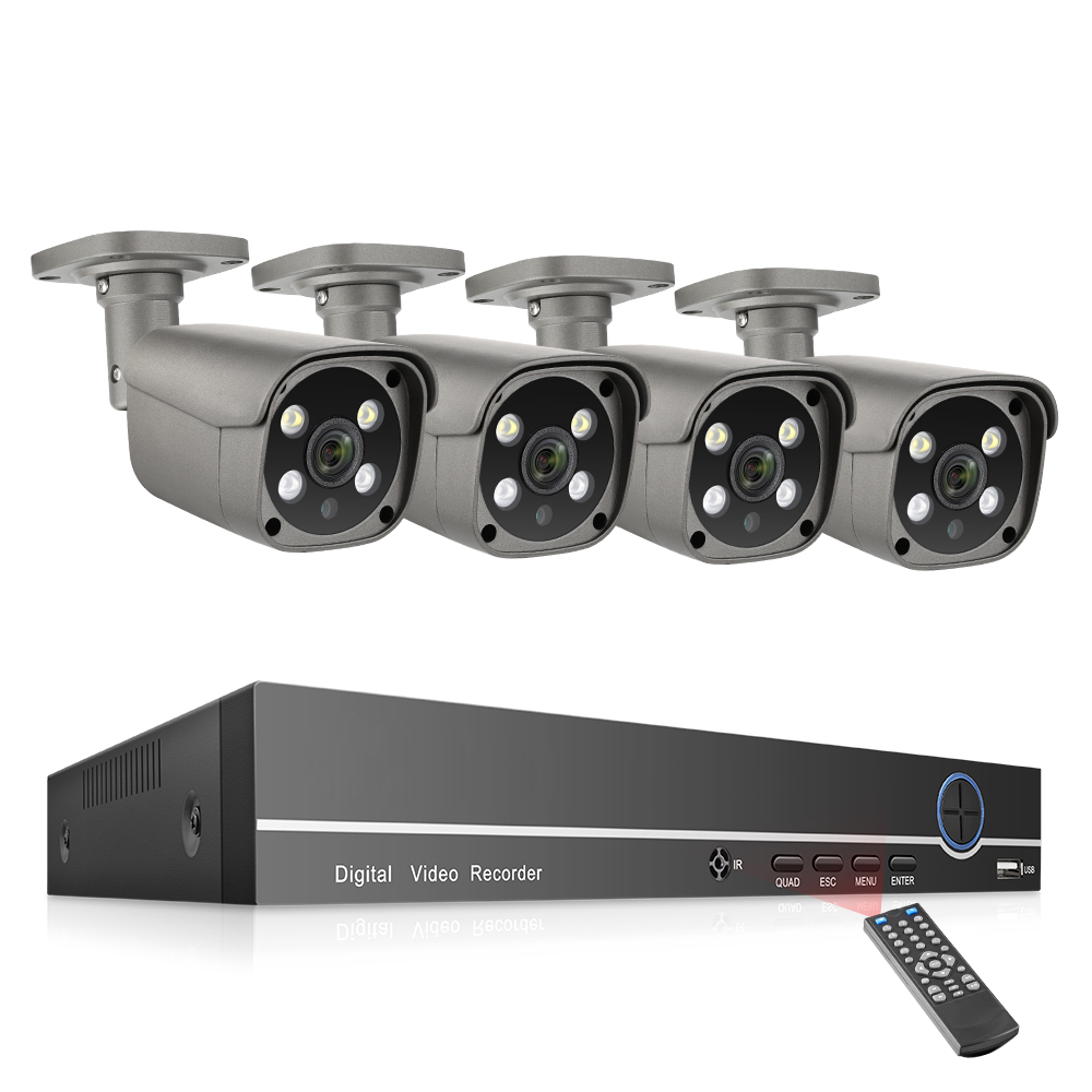 IP-камера с датчиком движения, HD, 8 каналов, 5 МП, POE