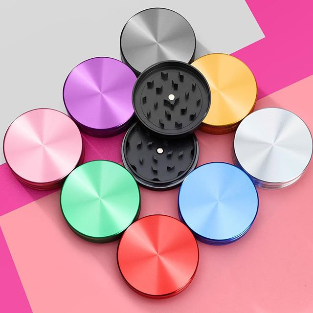 VA измельчители Novation 2 слоя 40 мм/55 мм/63 мм шлифовальная машина для семян курительных принадлежностей с бесплатная услуга ОЕМ, нанесение логотипа