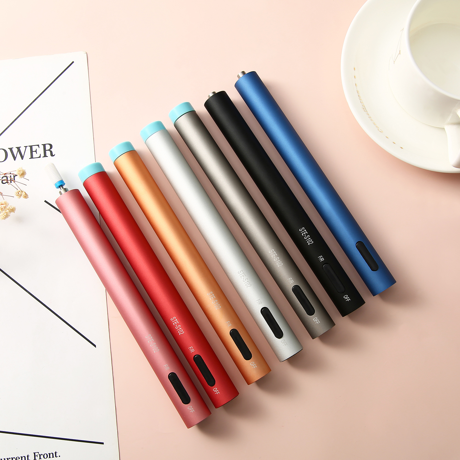 USB rechargeable nail polish pen, portable storage pen nail polisher