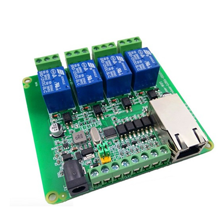 Modbus RTU в 4-х направлениях, Релейные выходы 4-полосная переключатели вход 4DI4DO Ethernet RJ45485