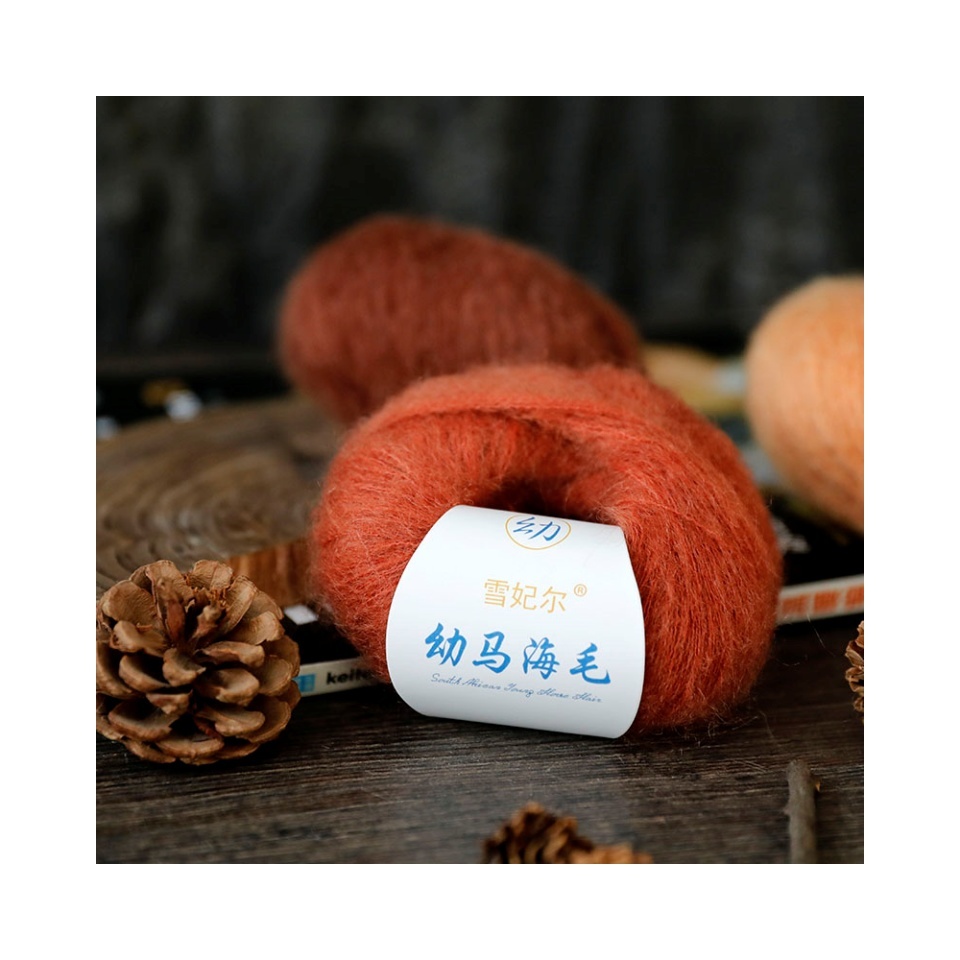 Factory Direct Young Mohair Blended Yarn Eco-Friendly and Skin-Sensitive Wool for Knitting Scarf Hat Clothes