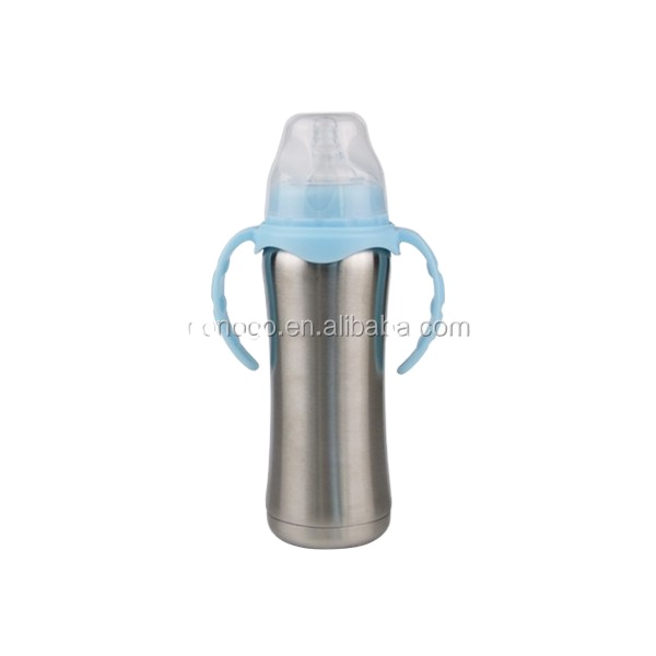 300ML 304 Stainless Steel Keep Hot Drinking Thermos Kids Double Wall Bottle Adult Baby Feeding Bottle With Food Grade Material
