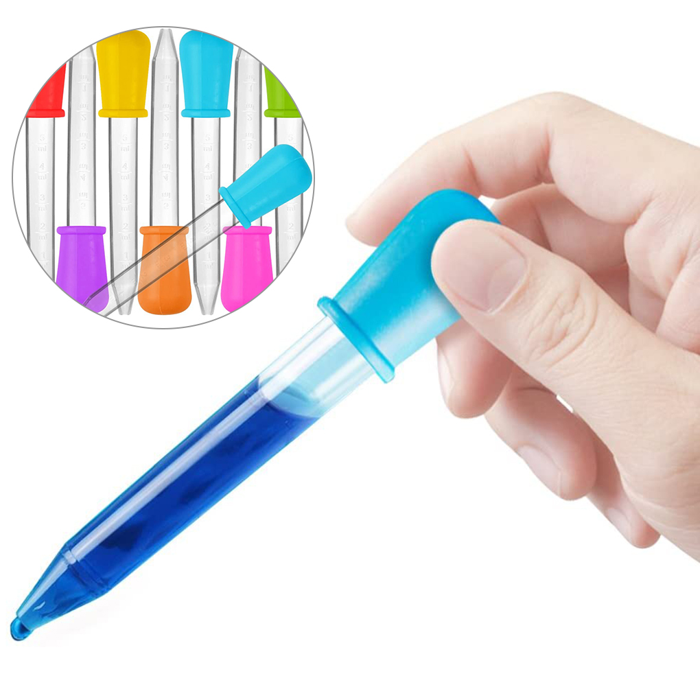 Baby Dropper Medicine Feeder Child Medicine Device Silicone Pipette Liquid Food Dropper transfer pipette 5ml