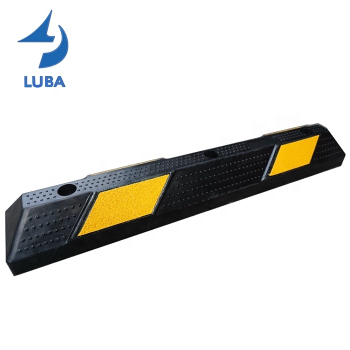 900X150X110Mm Superior Quality Parking Block Wheel Stops Car Rubber Wheel Stopper