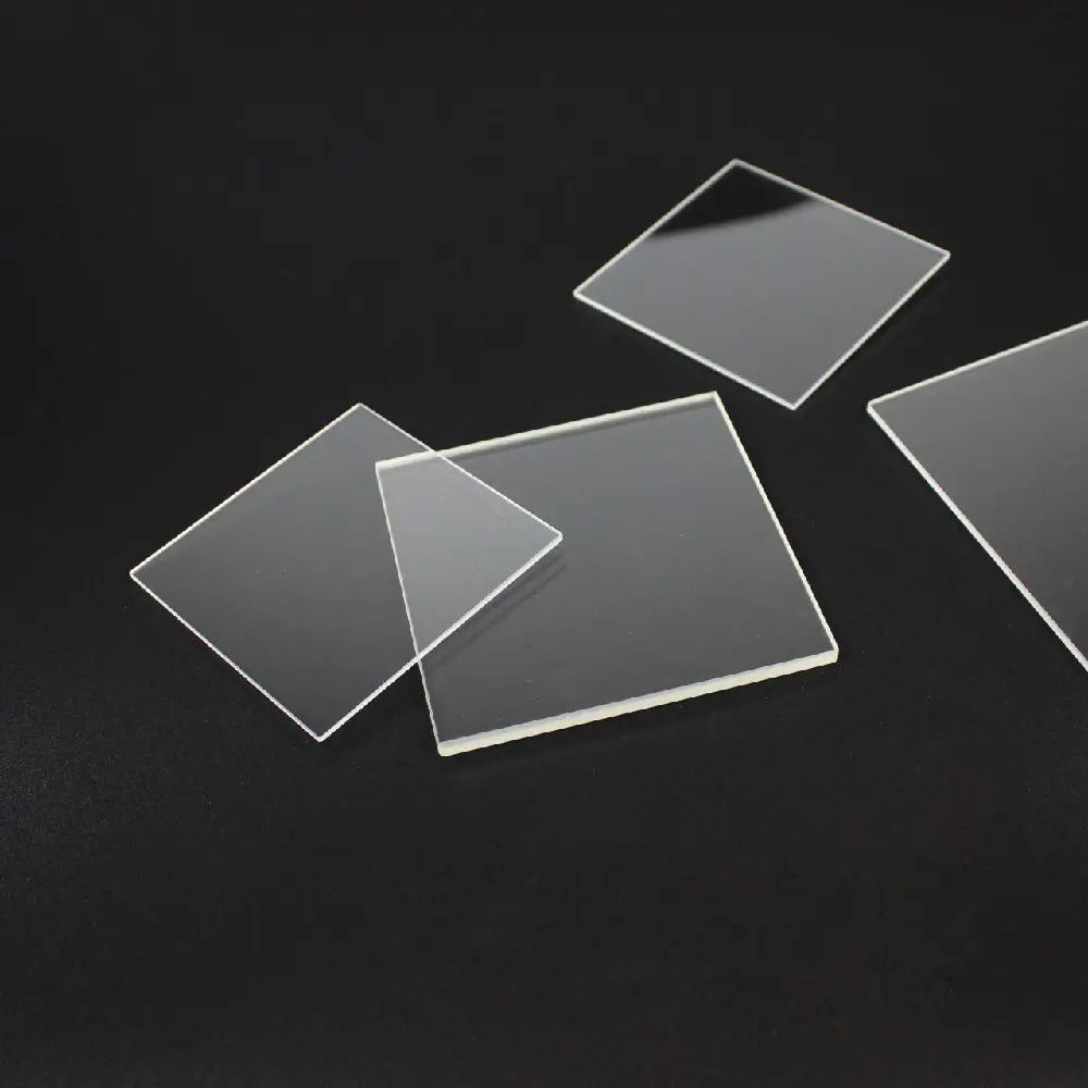 High Quality UV Heat Resistant Fused Silica Quartz Glass Plate Clear Quartz Glass Substrate