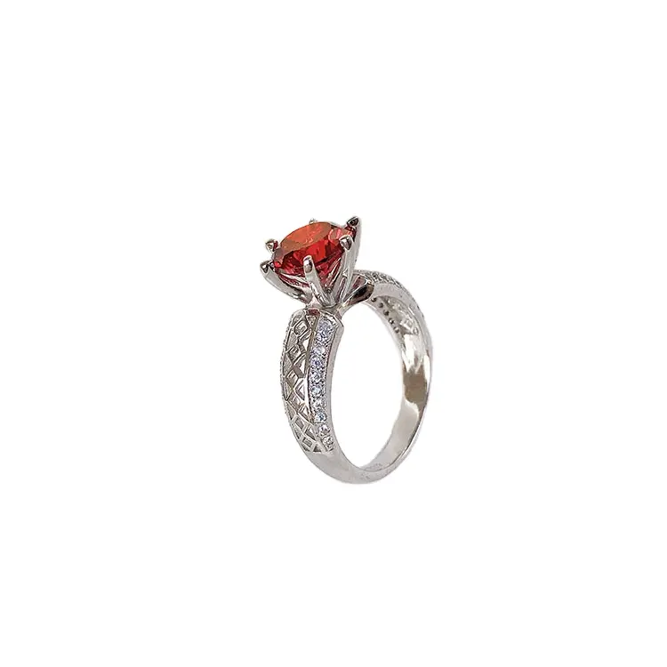 925 sterling silver jewelry garnet ring female ruby ring jewelry lady