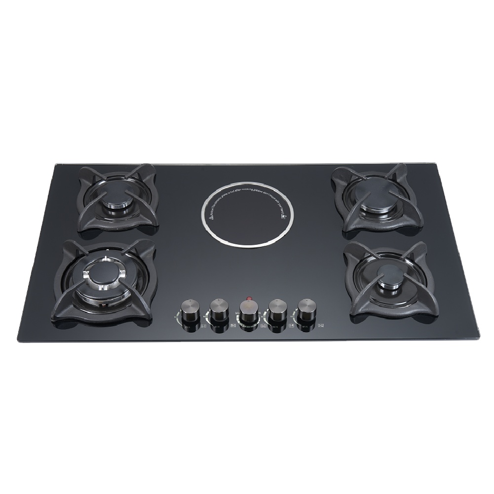 good price 5 burner gas stove ceramic electric and gas in one cooker China wholesale and fashion gas cooktop