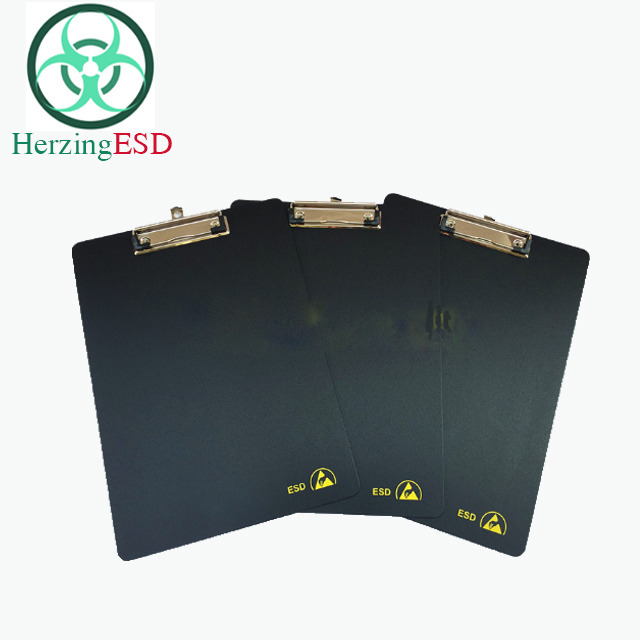 New Hot Permanent Antistatic Static-free A4 Size Black ESD Clipboard