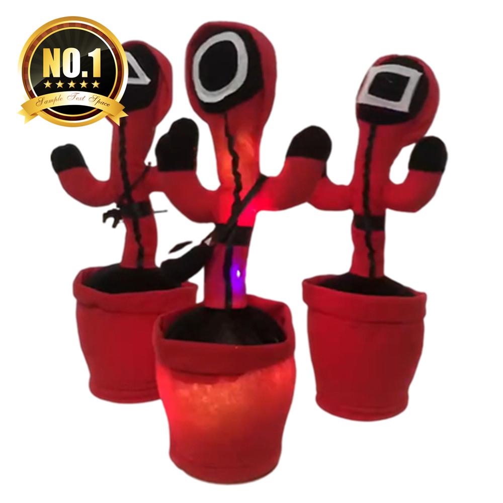 Custom Dancing Squid Doll Toy Arrival Squid Game Electronic Dancing Toys Lighting Singing Game for Kid