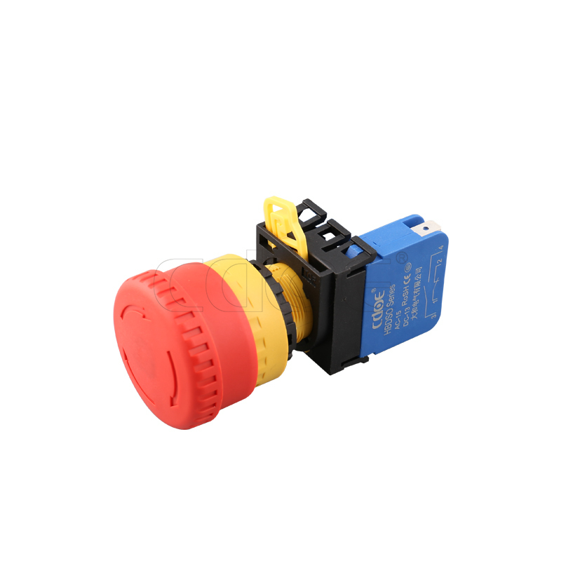 new product industrial 10a 1no1nc push lock push button electrical emergency stop switch protected