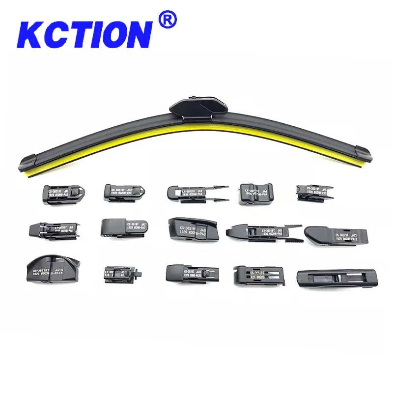Chinese Manufacturer Boneless Steel Wiper Blade For Car Exterior Accessories With 18 Adapters