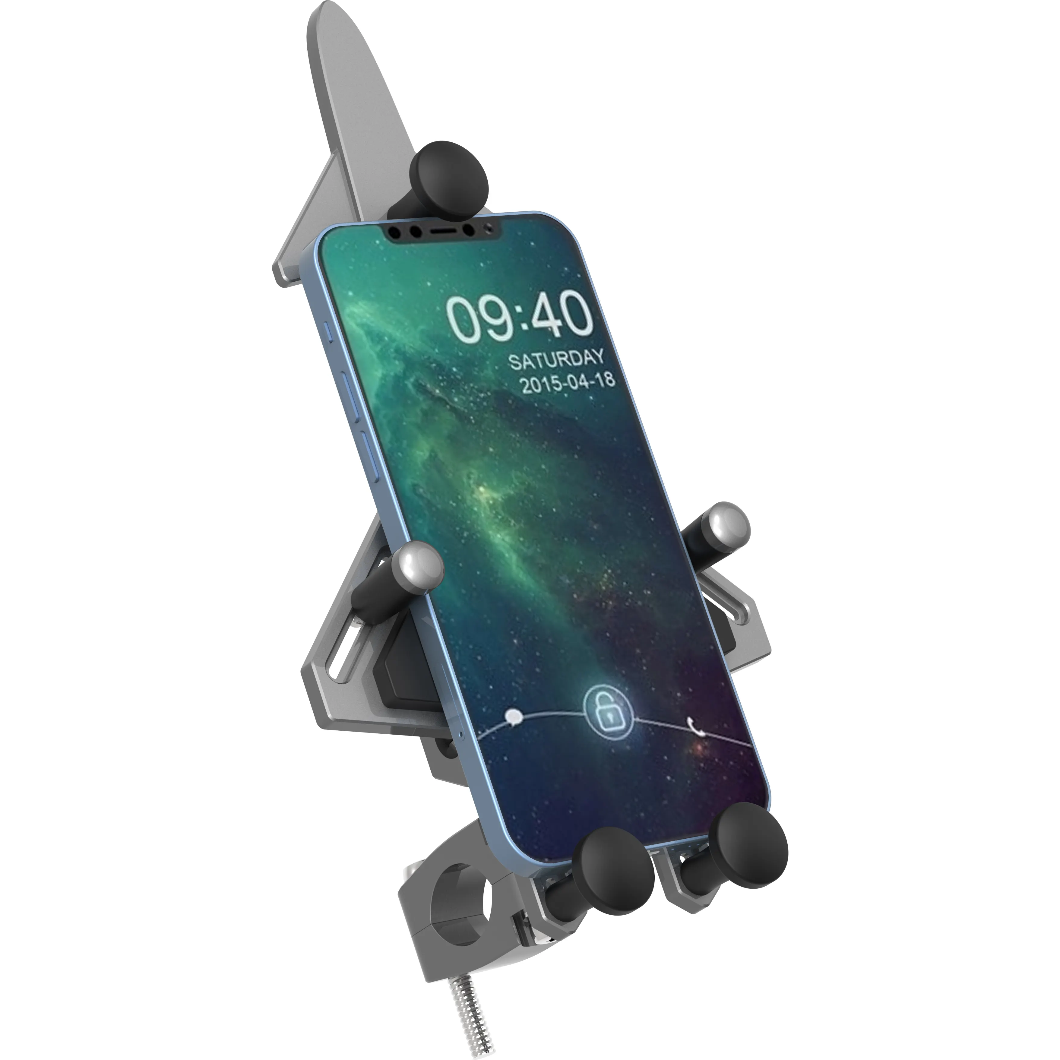 Standard sizes Aluminum Mobile Stand Bicycle For Outdoor Riding Motorcycle mobile phone holder