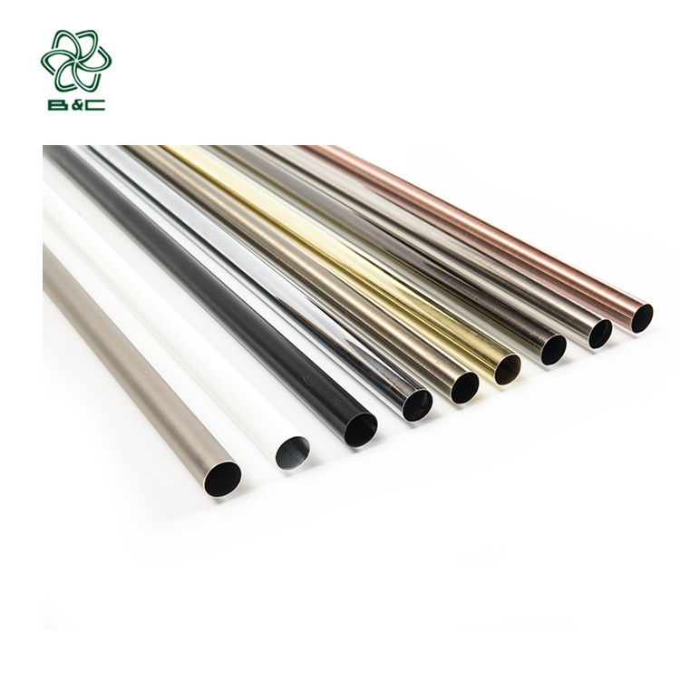 Factory direct best price curtain accessories metal curtain iron pipes/poles/tubes/rods