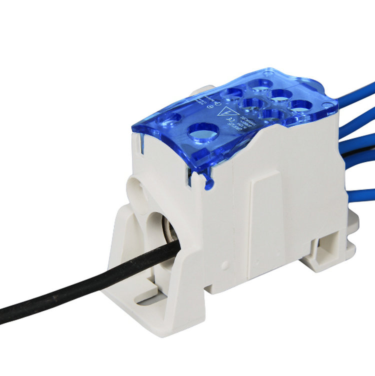 UKK-160A Din Rail Электрический провод разъем универсальный блок распределения питания клеммной колодки