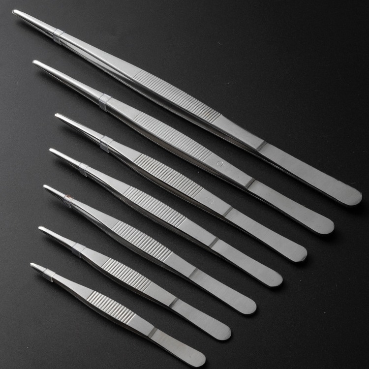 Professional Stainless Steel Tweezers For First Aid Kit Camping & Hiking Products