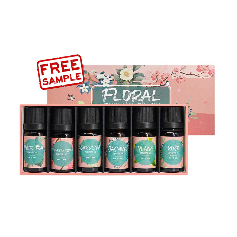 Free Sample Organic Essential Oils Set Top Sale 100% Natural Therapeutic Grade Aromatherapy Oil Gift kit for Diffuser Aroma