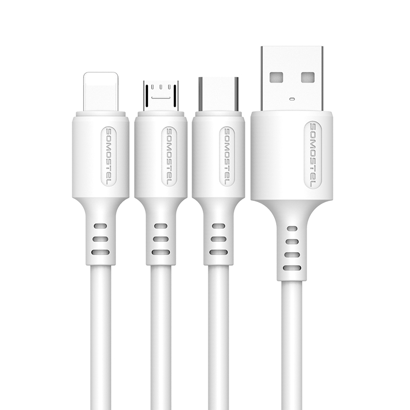 USB-кабель SOMOSTEL 3,1a с быстрой зарядкой модели BP06 с хорошим изображением