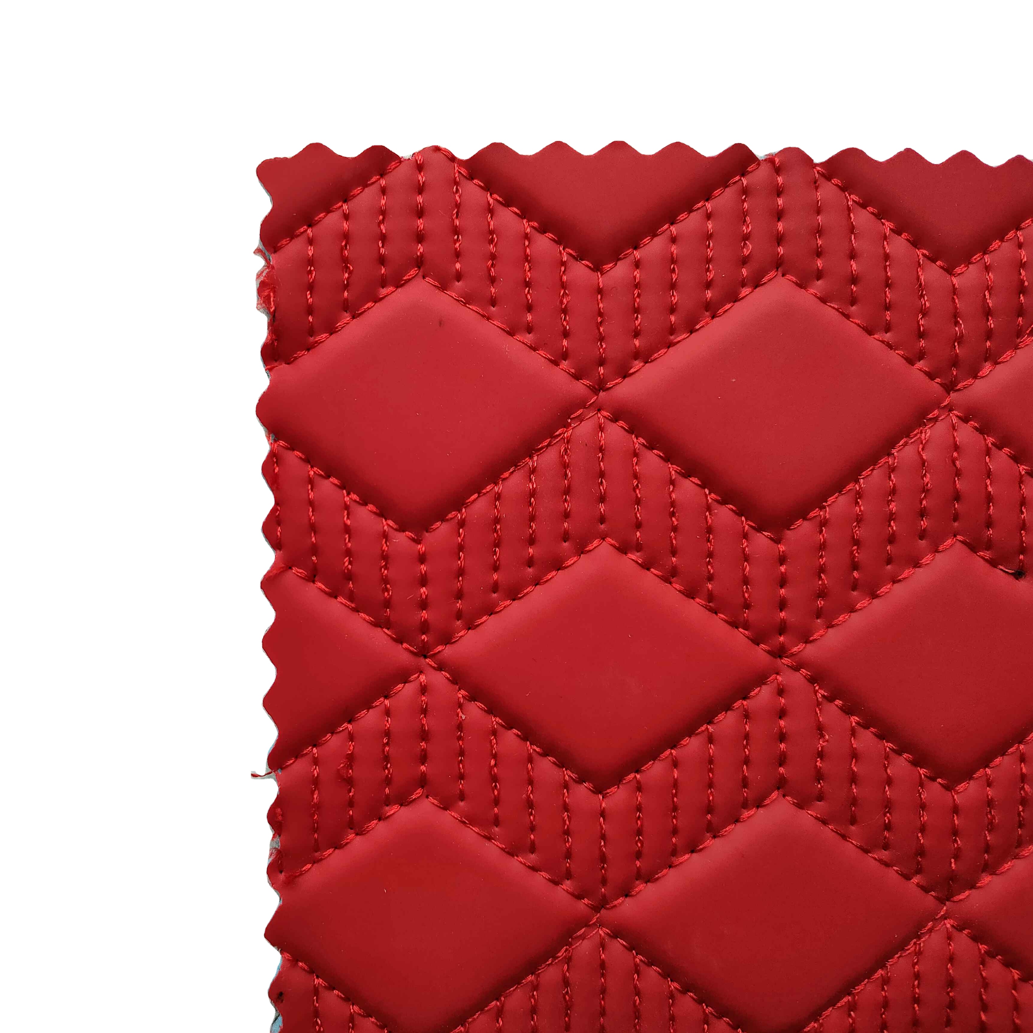 Embroidery PU PVC Synthetic Leather with foam for Car Mat / Car Seat