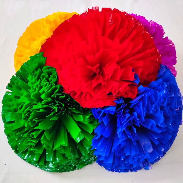China Wholesale Dancer Props PomPom Blue PomPom For Dancing