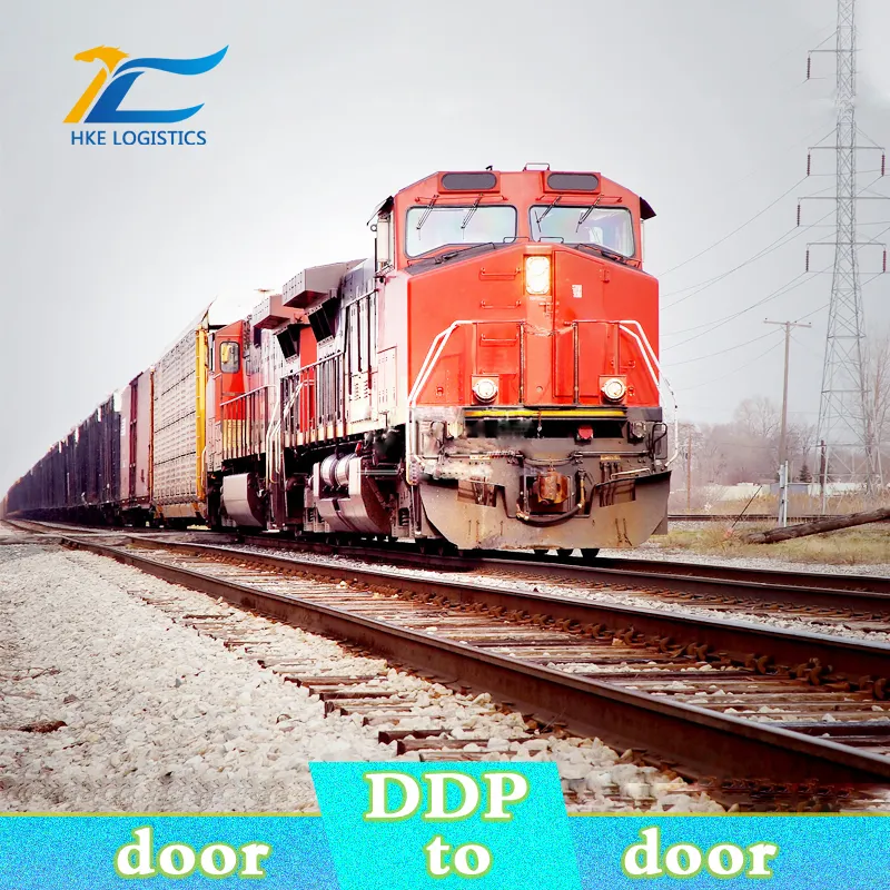 Transport Container from China to Germany Poland Europe Netherlands UK Freight 40FT Train Cheap Fast Railway Shipping