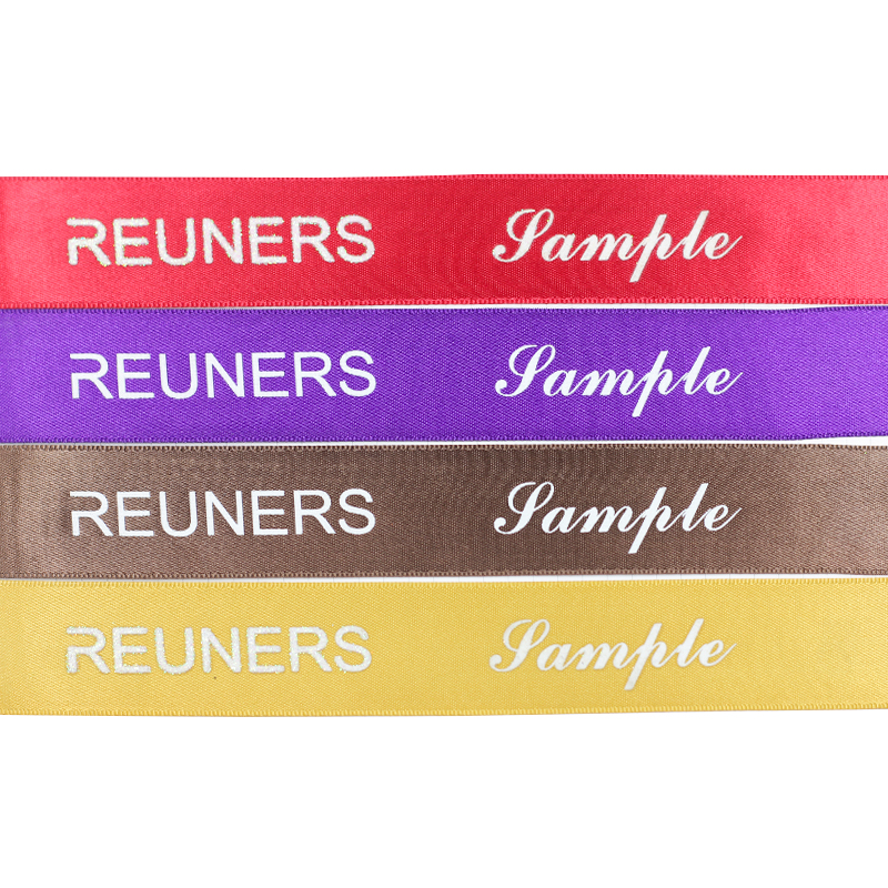 Производитель Reuner, оптовая продажа, OEM, индивидуальные размеры, логотип, цвета Пантон, индивидуальная печать, декоративная лента, подарок