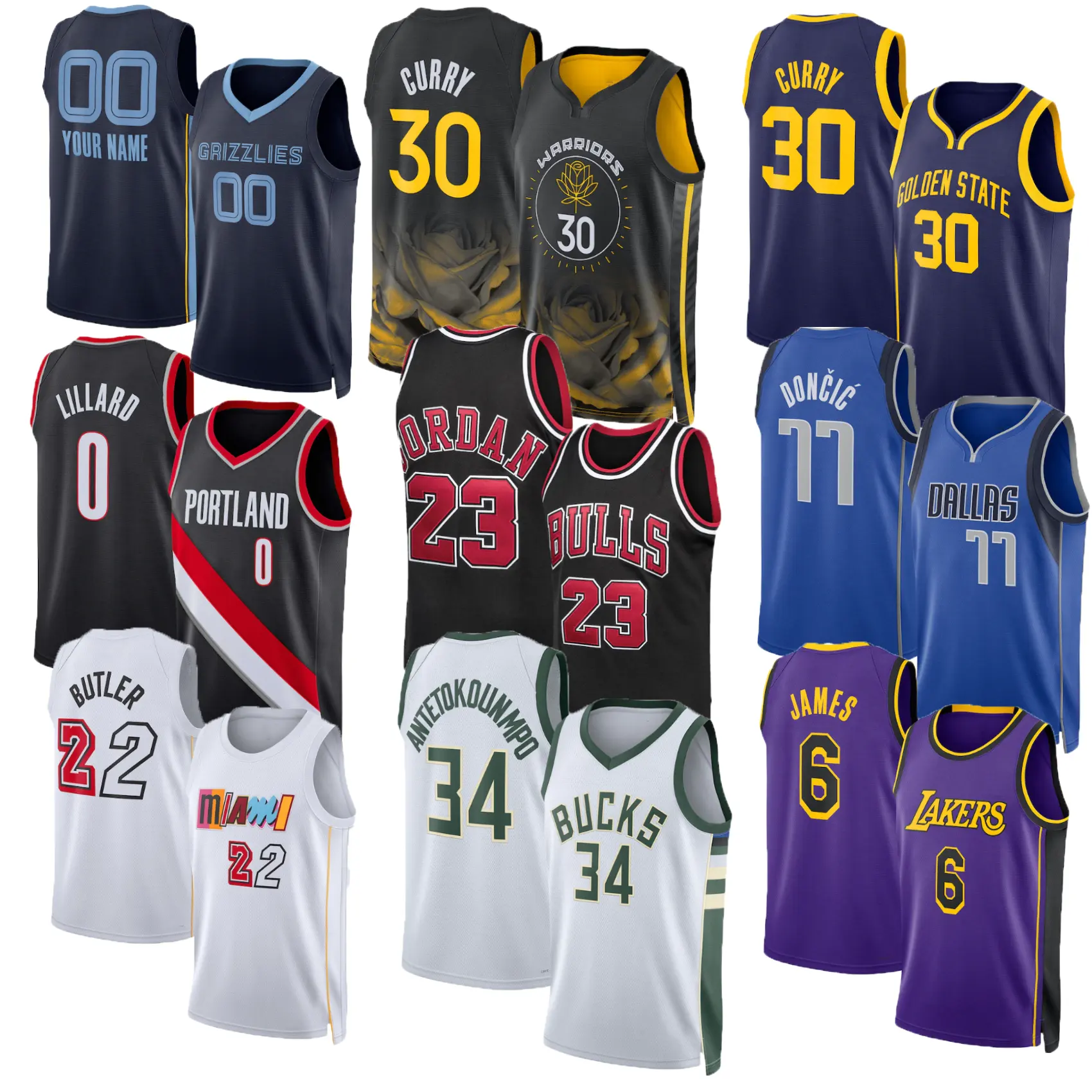 IN STOCK All Teams Basketball Jersey High Quality Embroidery Stitched Men Sports Shirt NBAA Jerseys