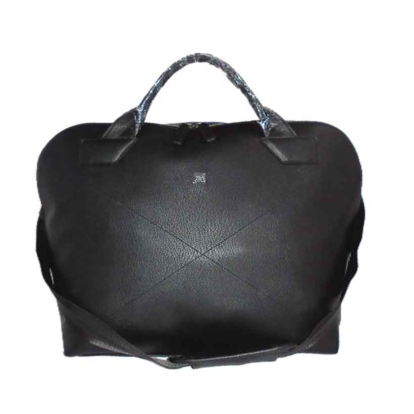 Grain Pattern PU Leather black duffel bag Travel Wholesale Manufacturer Fashion weekender bag casual tour bag