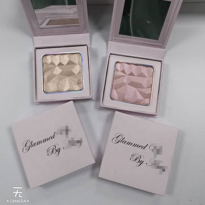 ALOECOME Custom Wholesale Pressed High Pigment Diamond Highlighter Makeup Palette Private Label