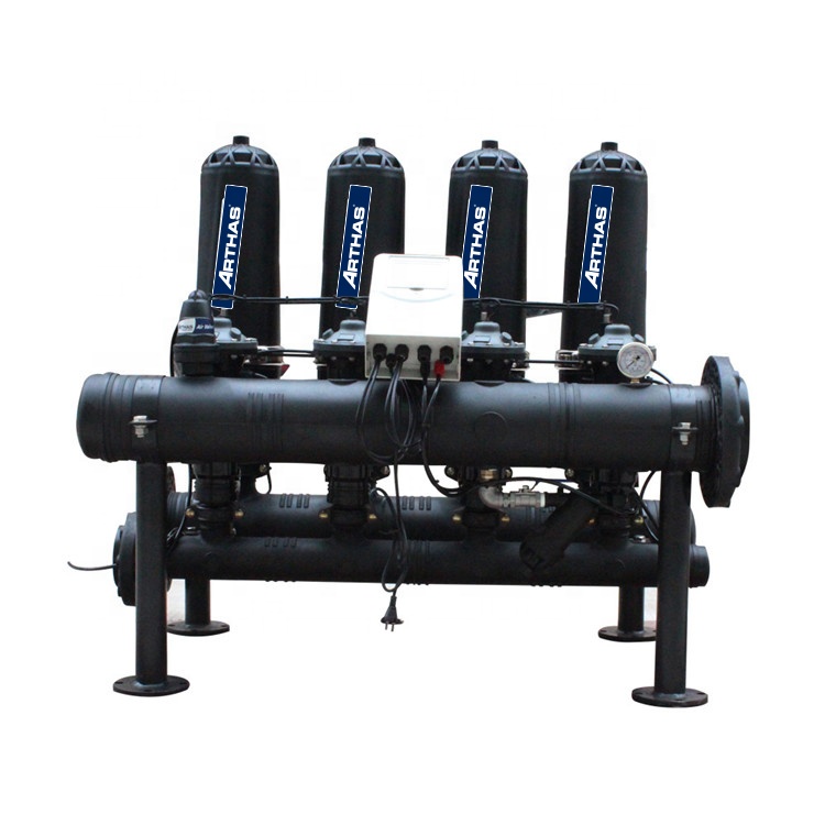 3 Inch 4 Unit Automatic Backwash Water Filter Small Farm Drip Irrigation System
