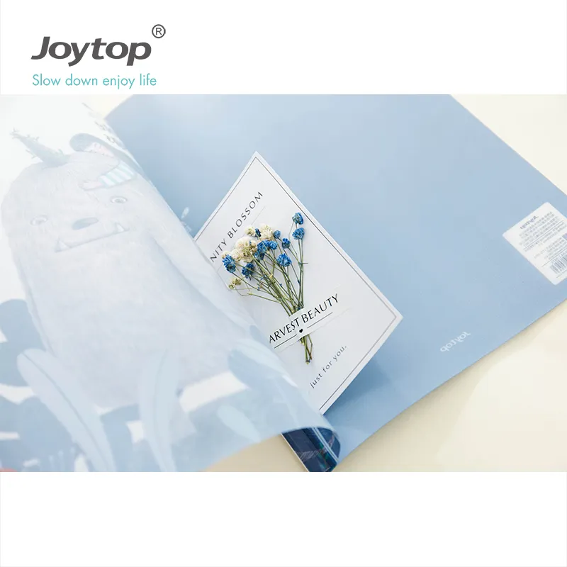 Joytop 9873 little monster custom printed PP plastic sliding bar report cover A4 file folder