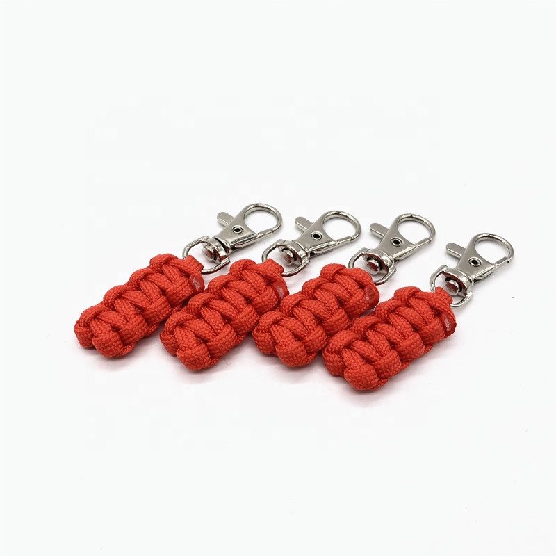 Заводская цена пользовательские ручной paracord веревка молния слайдер тянуть для чемодан рюкзак одежда