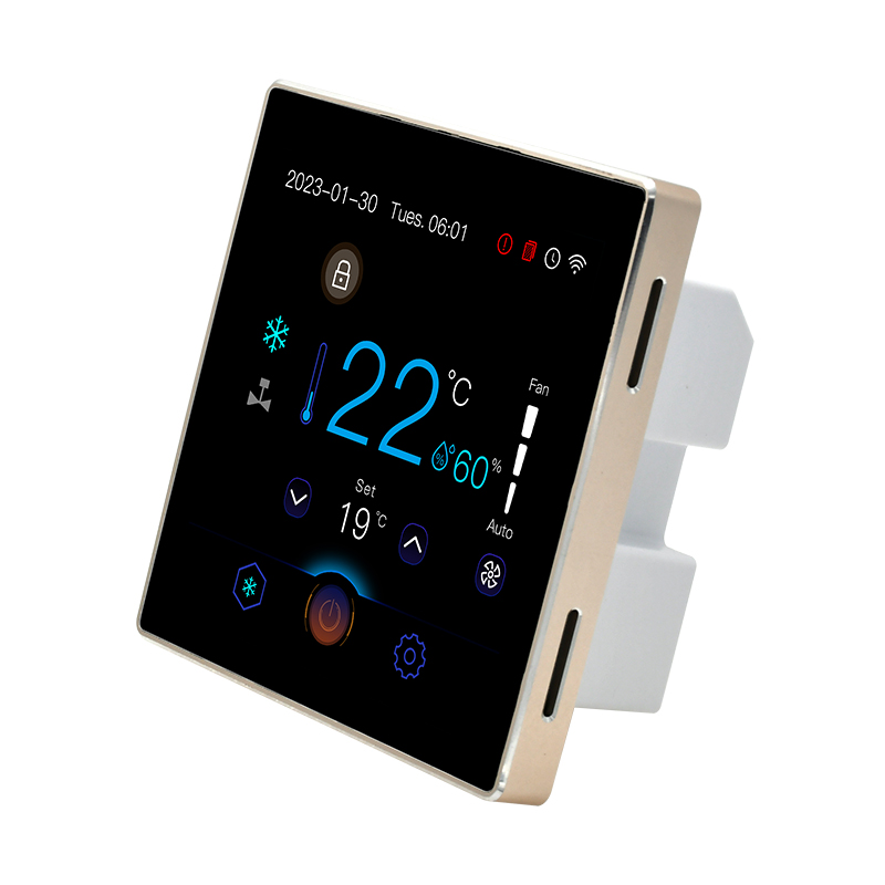High-end colorful LCD touch display thermostat switch used for floor heating HVAC system thermostat