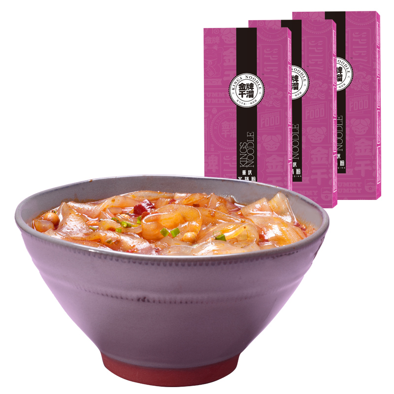 Прямой экспорт вкусных здоровых мгновенных лапши Чунцин, китайский широкий мгновенный рисовый вермишель в порошке, оптовая продажа