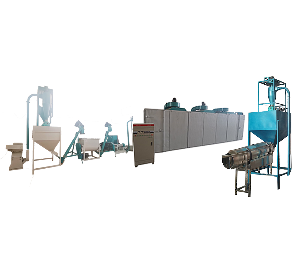 floating fish feed pellet making machine line manufacturing chicken food dog treat extruder processing machine equipment plant
