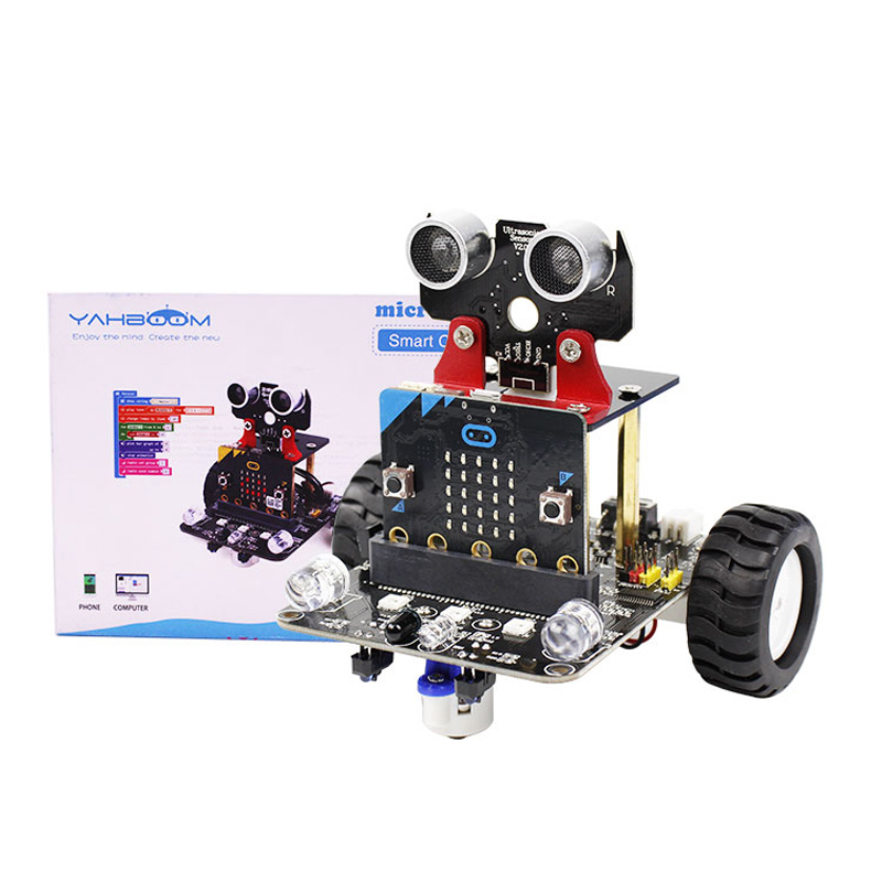 Micro: Bit умный автомобиль робот комплект Microbit V2 Программирование набор макетной платы питон образовательный стартовый комплект